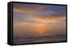 Sunset over the Ocean at Montana de Oro SP Near Los Osos, California-Chuck Haney-Framed Stretched Canvas