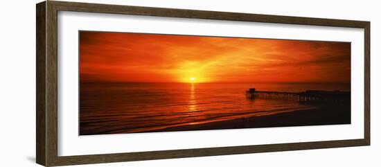 Sunset over the Ocean, Key Largo, Florida Keys, Florida, USA-null-Framed Photographic Print