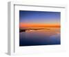 Sunset over the outer harbor of Reykjavik, Reykjavik, Iceland-null-Framed Photographic Print