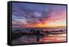 Sunset over the Pacific from Coronado-Andrew Shoemaker-Framed Stretched Canvas