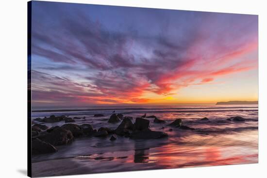 Sunset over the Pacific from Coronado-Andrew Shoemaker-Stretched Canvas