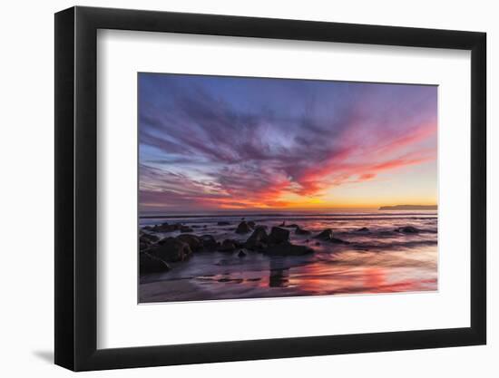 Sunset over the Pacific from Coronado-Andrew Shoemaker-Framed Photographic Print