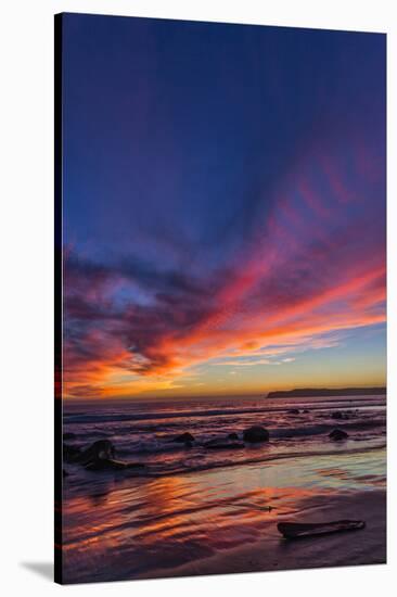 Sunset over the Pacific from Coronado-Andrew Shoemaker-Stretched Canvas