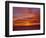 Sunset over the Pacific Ocean from Cape Perpetua, Oregon, USA-Steve Terrill-Framed Photographic Print