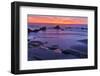 Sunset over the Pacific Ocean from Seal Rock along the Oregon Coast.-Darrell Gulin-Framed Photographic Print