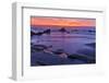 Sunset over the Pacific Ocean from Seal Rock along the Oregon Coast.-Darrell Gulin-Framed Photographic Print