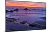 Sunset over the Pacific Ocean from Seal Rock along the Oregon Coast.-Darrell Gulin-Mounted Photographic Print