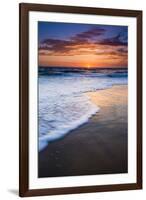 Sunset over the Pacific Ocean from Ventura State Beach, Ventura, California, USA-Russ Bishop-Framed Premium Photographic Print