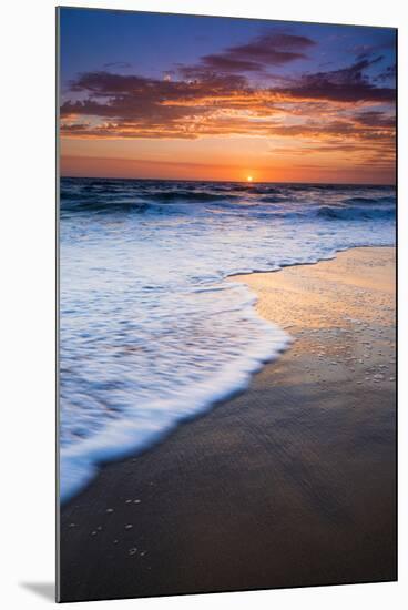 Sunset over the Pacific Ocean from Ventura State Beach, Ventura, California, USA-Russ Bishop-Mounted Premium Photographic Print