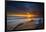 Sunset over the Pacific Ocean in Carlsbad, Ca-Andrew Shoemaker-Framed Photographic Print