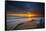 Sunset over the Pacific Ocean in Carlsbad, Ca-Andrew Shoemaker-Framed Stretched Canvas