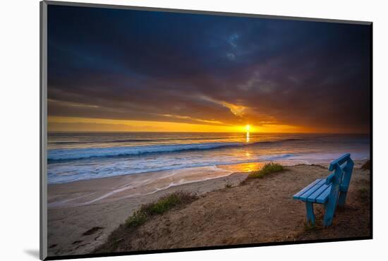 Sunset over the Pacific Ocean in Carlsbad, Ca-Andrew Shoemaker-Mounted Photographic Print