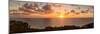 Sunset over the Pacific Ocean, Torrey Pines State Natural Reserve, San Diego, San Diego County-null-Mounted Photographic Print