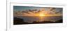 Sunset over the Pacific Ocean, Torrey Pines State Natural Reserve, San Diego, San Diego County,...-null-Framed Photographic Print