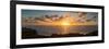 Sunset over the Pacific Ocean, Torrey Pines State Natural Reserve, San Diego, San Diego County,...-null-Framed Photographic Print