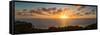 Sunset over the Pacific Ocean, Torrey Pines State Natural Reserve, San Diego, San Diego County,...-null-Framed Stretched Canvas