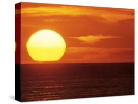 Sunset Over the Pacific-Mitch Diamond-Stretched Canvas