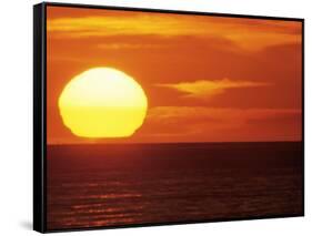 Sunset Over the Pacific-Mitch Diamond-Framed Stretched Canvas