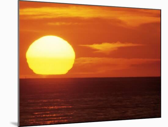 Sunset Over the Pacific-Mitch Diamond-Mounted Photographic Print