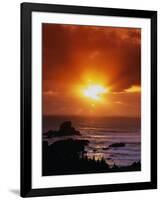 Sunset over the Pacific-James Randklev-Framed Photographic Print