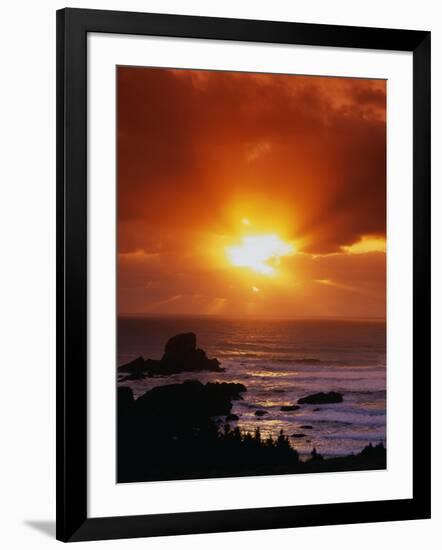 Sunset over the Pacific-James Randklev-Framed Photographic Print