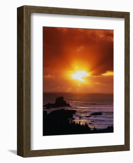 Sunset over the Pacific-James Randklev-Framed Photographic Print