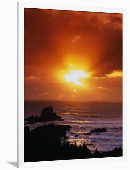 Sunset over the Pacific-James Randklev-Framed Photographic Print