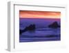 Sunset over the Pacifica Ocean from Seal Rock along the Oregon Coast.-Darrell Gulin-Framed Photographic Print