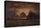 Sunset over the Plain of Barbizon-Théodore Rousseau-Stretched Canvas