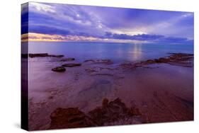 Sunset over the Reef Colourful Sunset over Ningaloo-null-Stretched Canvas