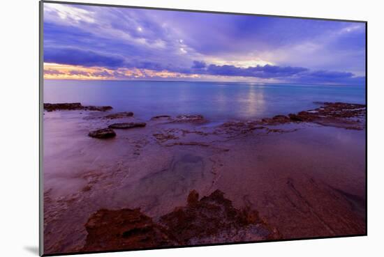 Sunset over the Reef Colourful Sunset over Ningaloo-null-Mounted Photographic Print