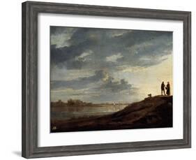 Sunset over the River, 1650s-Aelbert Cuyp-Framed Giclee Print