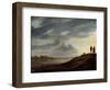 Sunset over the River, 1650s-Aelbert Cuyp-Framed Premium Giclee Print