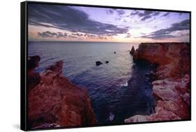 Sunset Over The Rocks Of Cabo Rojo, Puerto Rico-George Oze-Framed Stretched Canvas