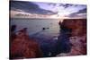 Sunset Over The Rocks Of Cabo Rojo, Puerto Rico-George Oze-Stretched Canvas