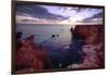 Sunset Over The Rocks Of Cabo Rojo, Puerto Rico-George Oze-Framed Photographic Print