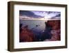 Sunset Over The Rocks Of Cabo Rojo, Puerto Rico-George Oze-Framed Photographic Print