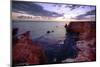 Sunset Over The Rocks Of Cabo Rojo, Puerto Rico-George Oze-Mounted Photographic Print