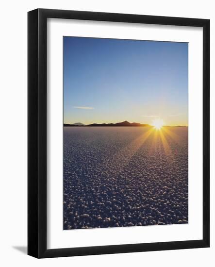 Sunset over the Salar de Uyuni, the largest salt flat in the world, Daniel Campos Province, Potosi -Karol Kozlowski-Framed Photographic Print