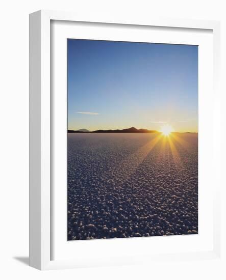 Sunset over the Salar de Uyuni, the largest salt flat in the world, Daniel Campos Province, Potosi -Karol Kozlowski-Framed Photographic Print