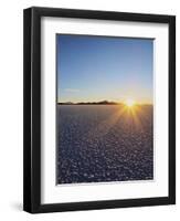 Sunset over the Salar de Uyuni, the largest salt flat in the world, Daniel Campos Province, Potosi -Karol Kozlowski-Framed Photographic Print