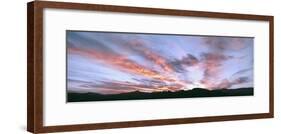 Sunset over the San Ysidro Mountains, Anza Borrego Desert State Park, California, USA-Panoramic Images-Framed Photographic Print