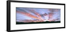 Sunset over the San Ysidro Mountains, Anza Borrego Desert State Park, California, USA-Panoramic Images-Framed Photographic Print