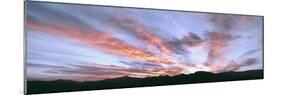 Sunset over the San Ysidro Mountains, Anza Borrego Desert State Park, California, USA-Panoramic Images-Mounted Photographic Print