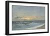 Sunset over the Sea, 1900 (Oil on Board)-William Pye-Framed Premium Giclee Print