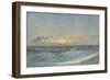 Sunset over the Sea, 1900 (Oil on Board)-William Pye-Framed Giclee Print