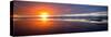 Sunset over the Sea, Hornafjordur, Iceland-null-Stretched Canvas