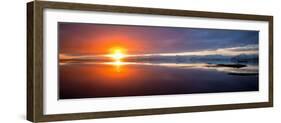 Sunset over the Sea, Hornafjordur, Iceland-null-Framed Photographic Print