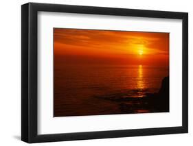 Sunset over the Sea, Laguna Beach, California, USA-null-Framed Photographic Print