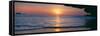 Sunset over the Sea, Railay Beach, Krabi, Krabi Province, Thailand-null-Framed Stretched Canvas